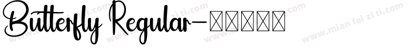 Butterfly Regular字体转换